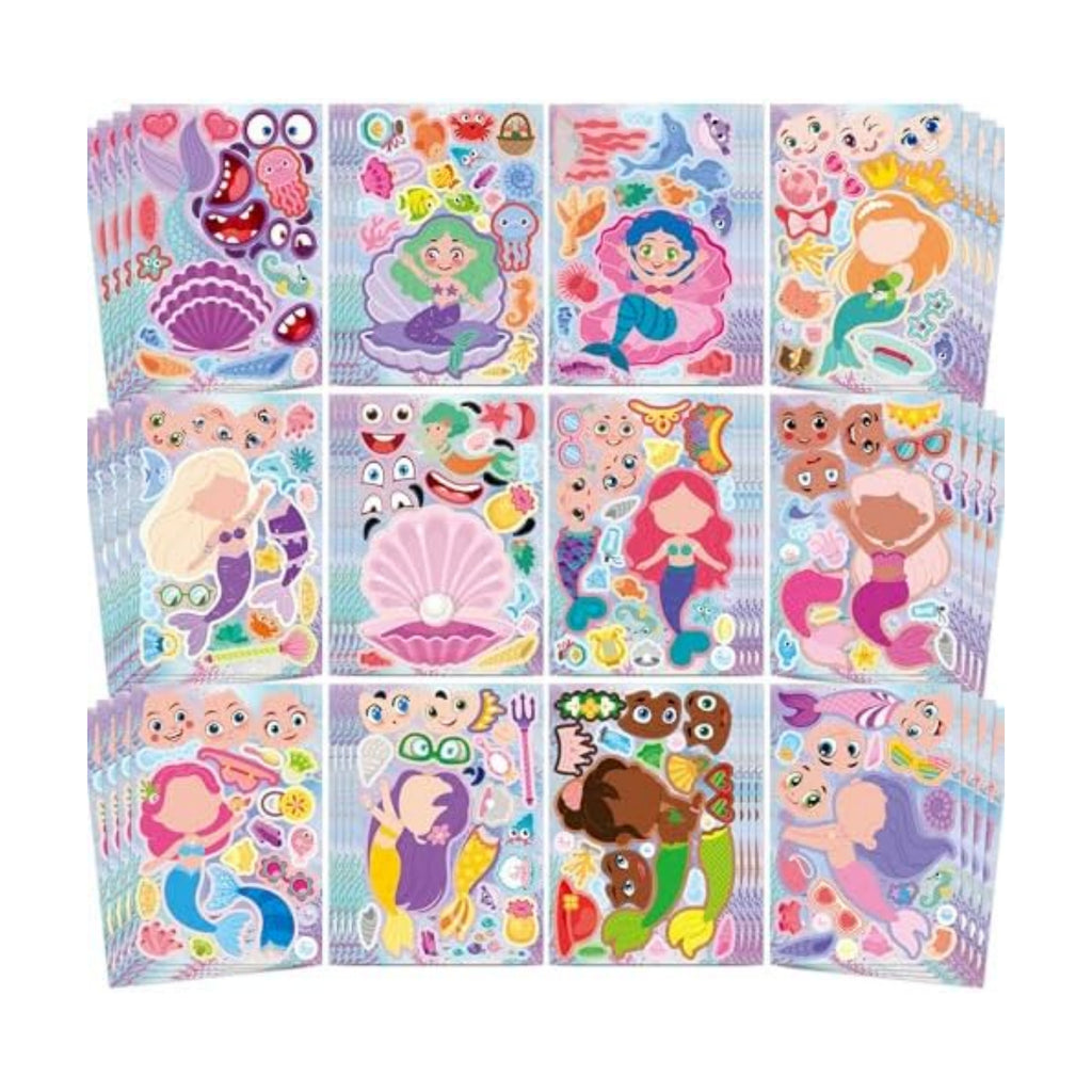 Mermaid Stickers 48 Sheets Mermaid Party Favors Girls Kids Toddlers