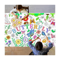 Giant Butterfly Coloring Poster, 30 x 72 Inch