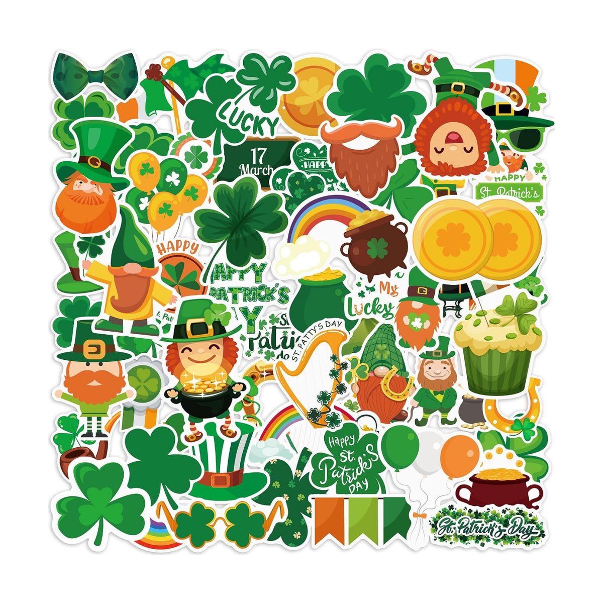 120 PCS St Patricks Day Stickers for Kids - St Patricks Day Decorations - St Patricks Day Accessories Shamrock Decorations,St. Patrick’s Day Crafts Gifts for Boys Girls