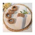Woven Napkin Rings Set of 12, Natural Cotton Yute Napkin Holder Brown