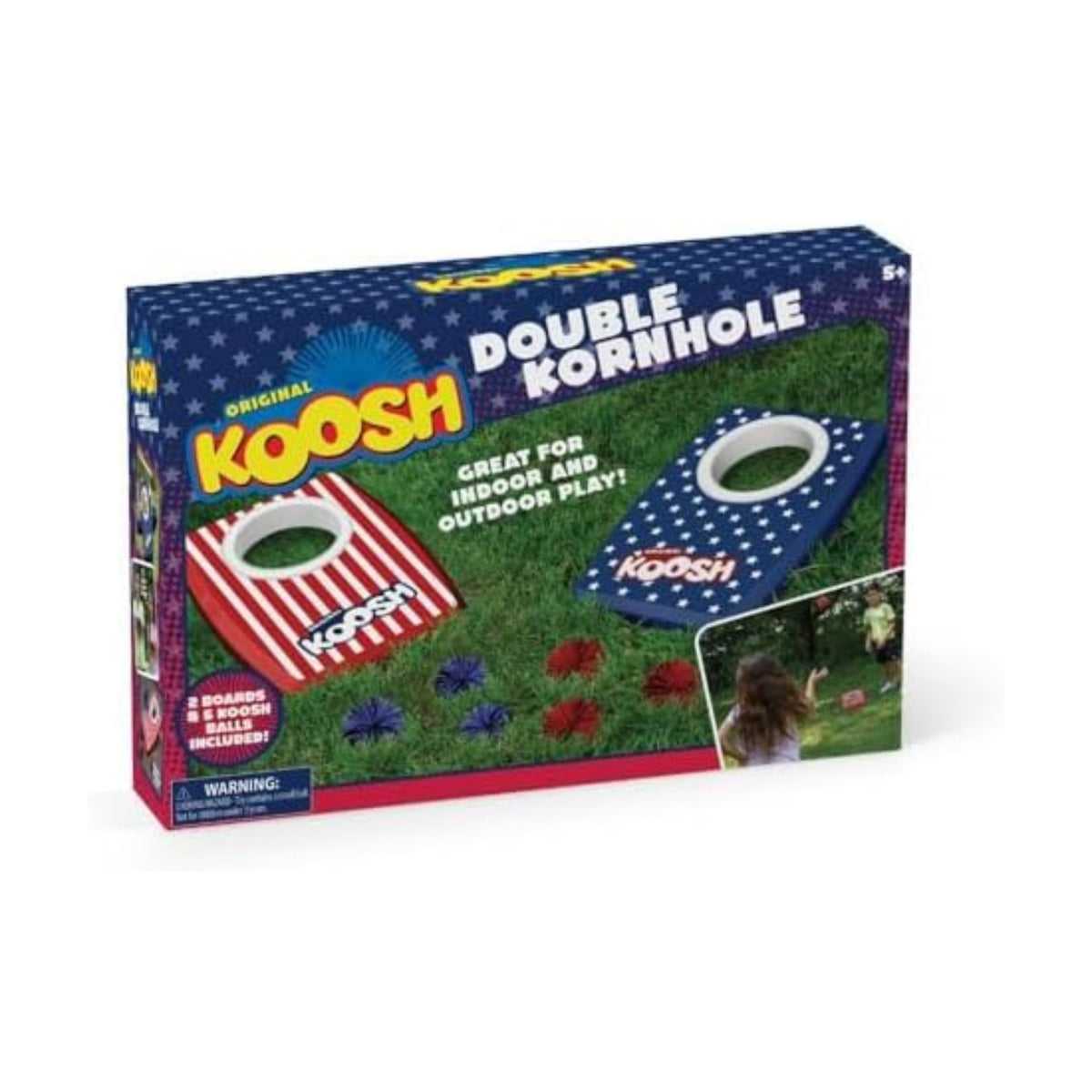 Koosh Cornhole Set for Kids, Outdoor Toys for Kids, Koosh Balls Included