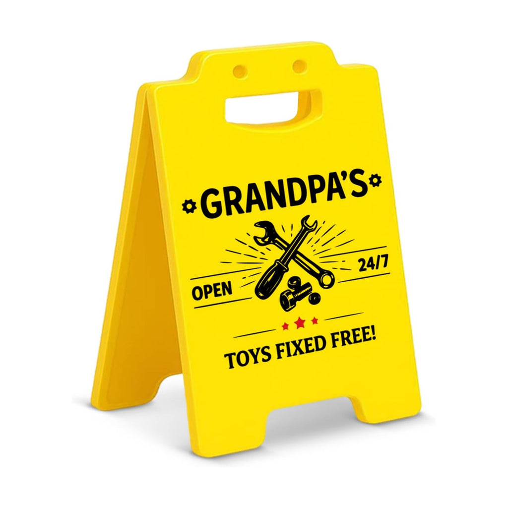 Funny Grandpa Gifts from Grandkids Toys Fixed Free Desk Sign for Grandpa