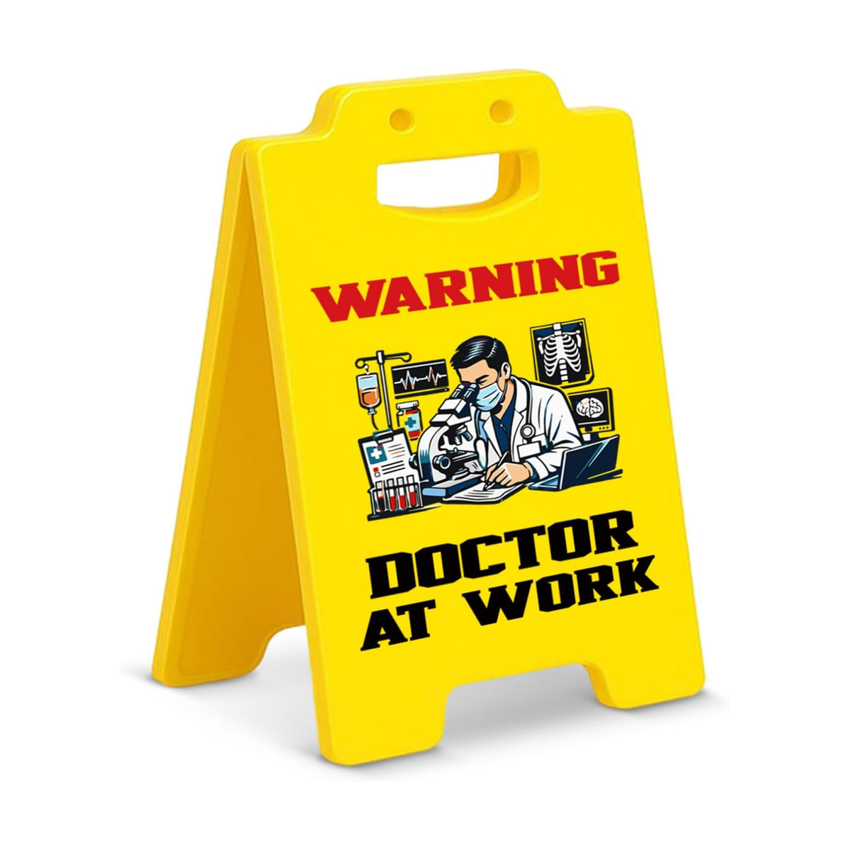Funny Doctor Gifts Office Decor Warning Doctor at Work Desk Sign Gifts