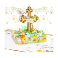 Baptism Pop Up Card with Lights, 3D Musical Christening Greeting Cards