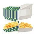 50 Pcs Golf Party Food Trays - Disposable Paper Food Boats, 2 Designs