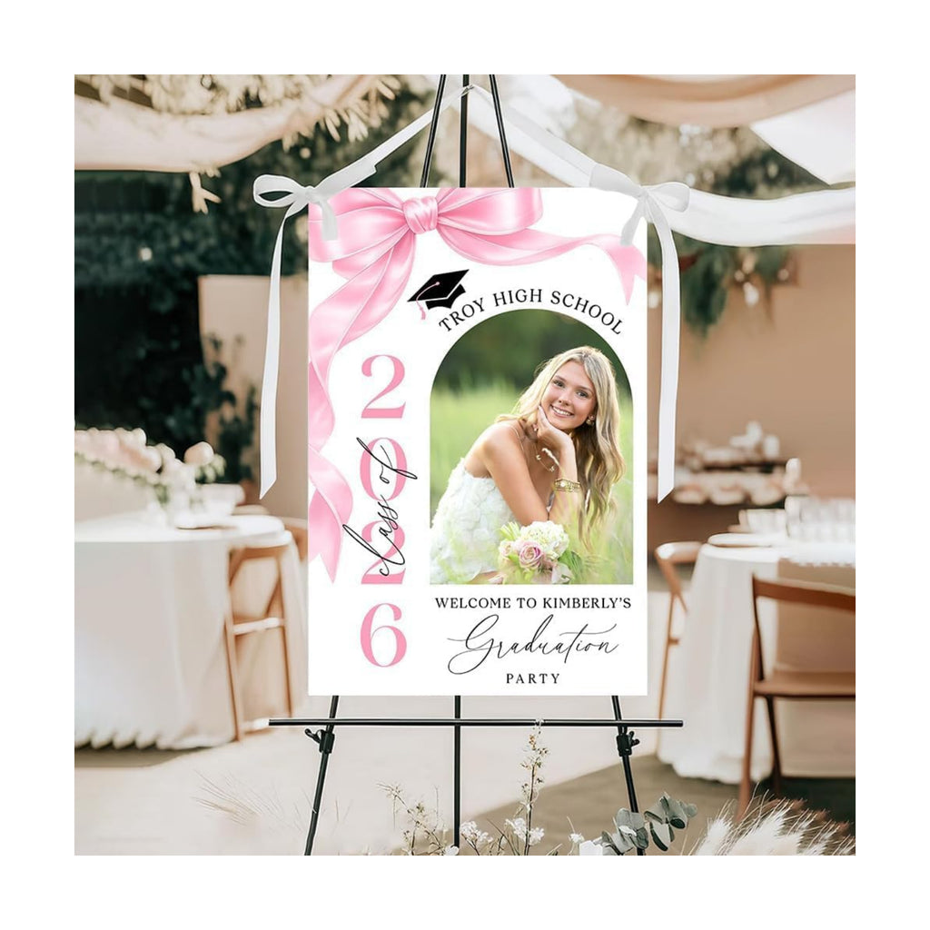 Personalized Congrats Grad Sign 2026, Graduation Lawn Signs Class Of 2026, Senior Yard Signs Class Of 2026, Grad Sign For Yard, College Graduation Sign, Class Of 2026 Yard Sign, Pink Graduation Decor