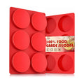 HKNMTT 2Pcs Muffin Top Pans 12-Cavitiy Round Silicone Egg Molds for Baking