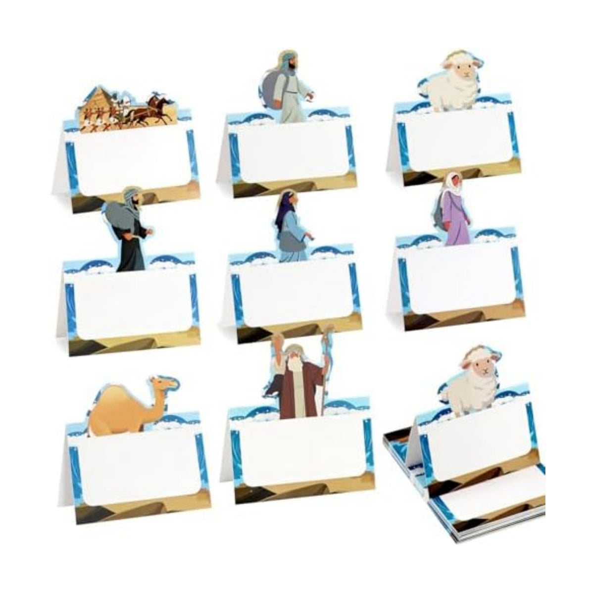 24 Pack Passover Place Cards,Passover Table Decorations Reserved Seating