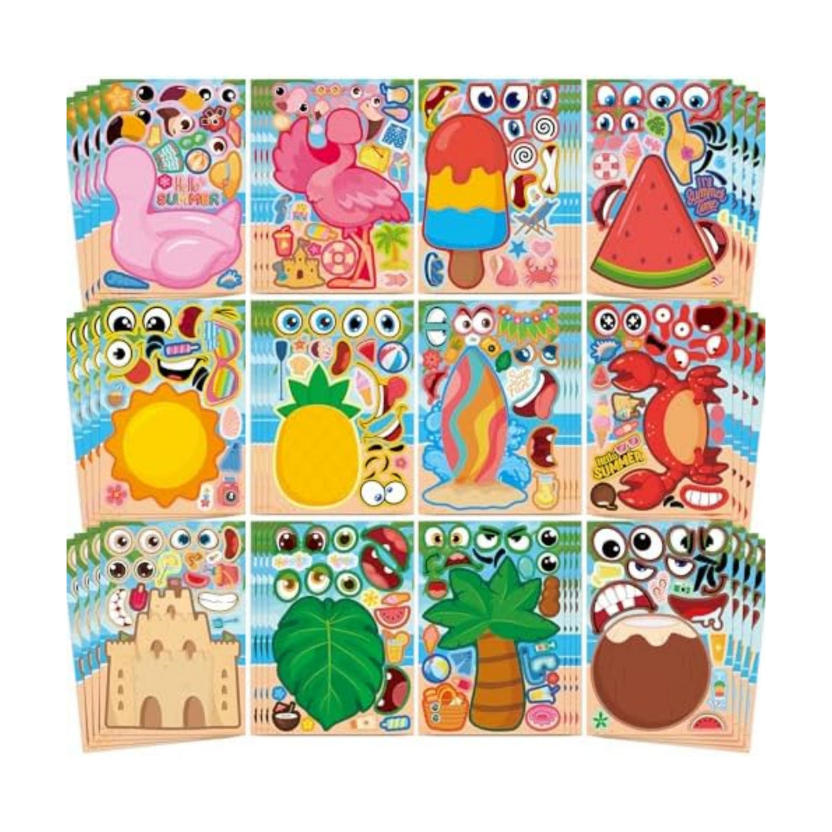 Summer Stickers 48 Sheets Summer Party Favors Crafts Kids Toddlers