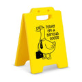 Funny Silly Goose Office Desk Decor - Today I'm a Serious Goose Cubicle Decor - Fun Gag Gifts for Coworkers Colleagues Staff