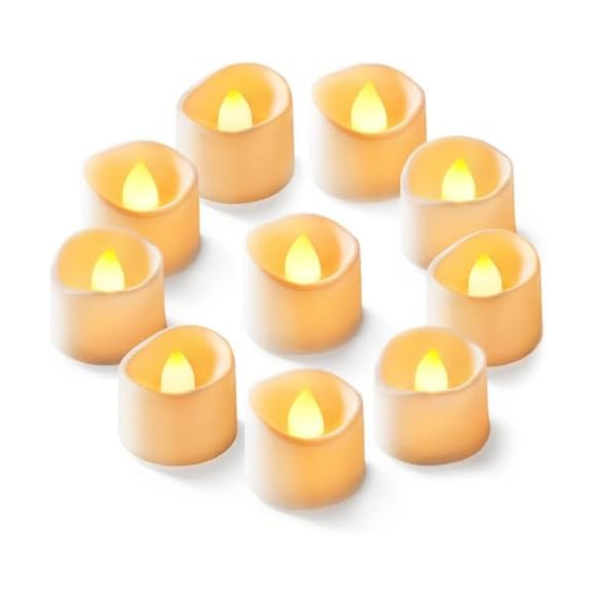 Homemory 100-Pack Flameless Tea Lights Candles Battery Operated, 200+ Hours