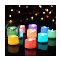 Homemory 50-Pack 7-Color Changing Flameless Tea Light Candles, 200+ Hours