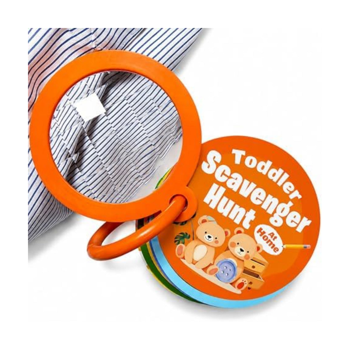 Scavenger Hunt at Home | Indoor Toddler Activity Cards with Magic Kaleidoscopic Lens | Sensory Games for 2-3 Year Olds | Learning Toys | Rainy Day Activity for Kids