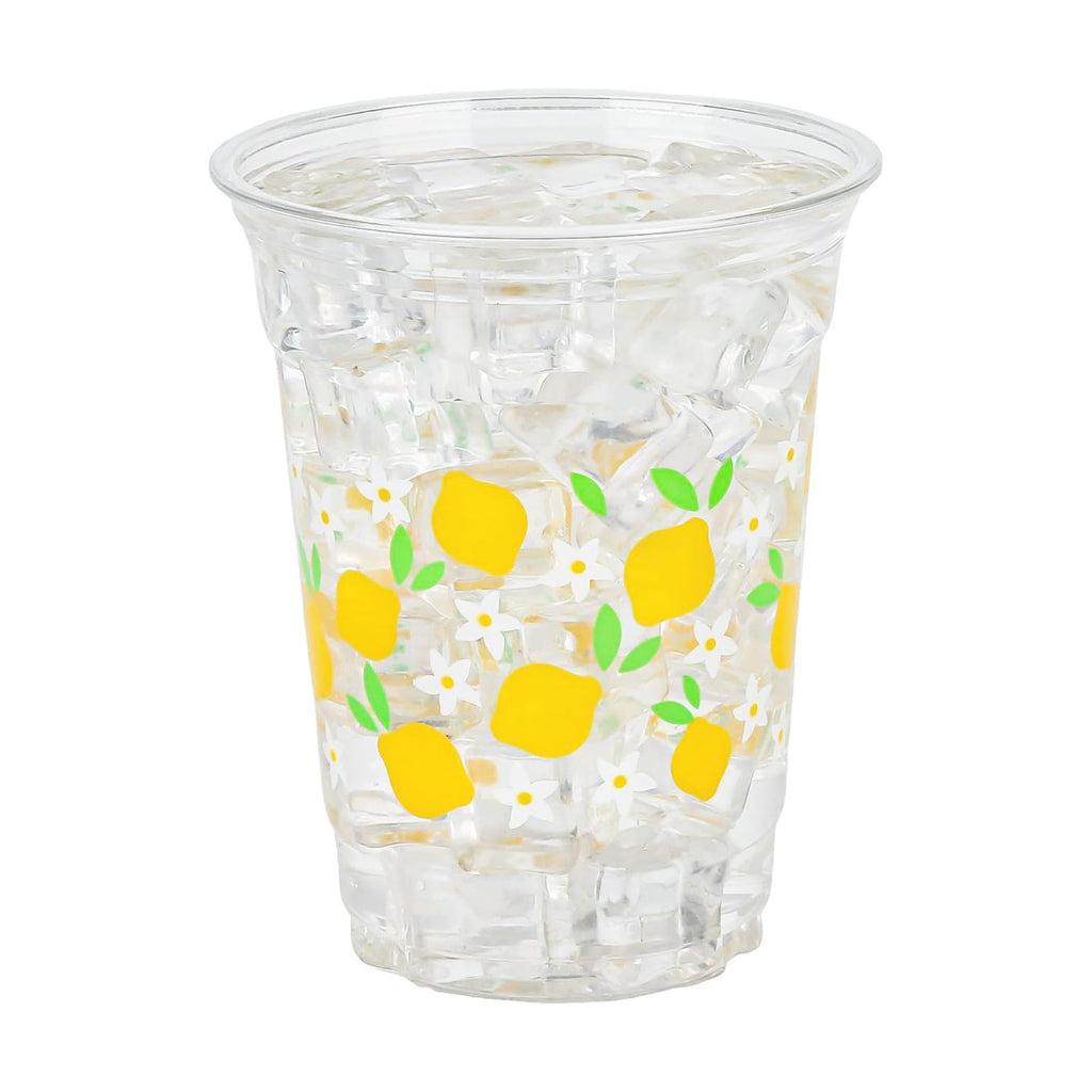 AimFun 50 Pcs Lemon Plastic Cups Summer 12 oz Party Clear Cups