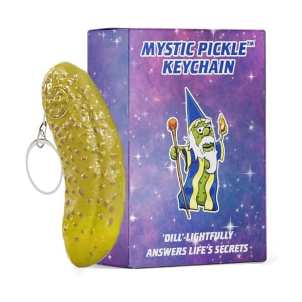 Tiny Mystic Pickle Keychain (3 Inch) | Magic Teller | 100 Witty Responses