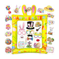 Happy Easter Inflatable Photo Frame & Props Set, 30Pcs Easter Photo Props with Giant Inflatable Picture Frame for Easterday Party Selfie Supplies
