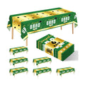 6 Pack Disposable Plastic Tablecloth 54" x 108" Green Class of 2026 Grad Party Table Cloths Disposable for 6 to 8 Foot Tables Graduation Party Indoor or Outdoor (Graduation Green)