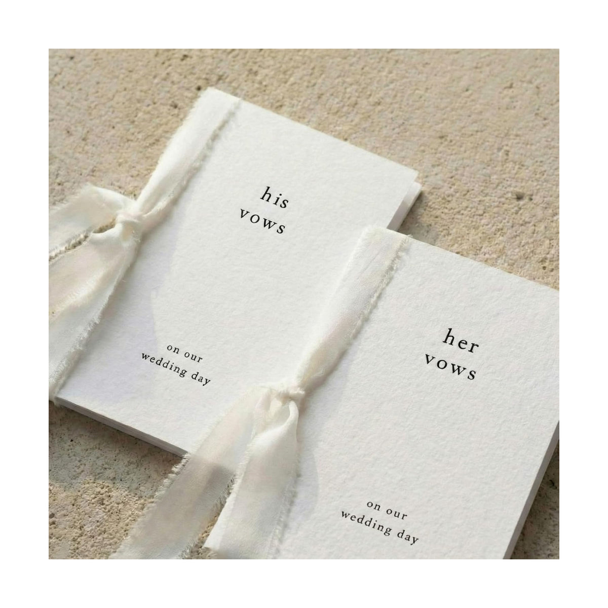 Engrowtic 2 Set Wedding Vow Books His Her A6 Pocket Size,White