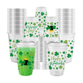 60 Pack St. Patrick’s Day Cups – 16oz Plastic Party Cups