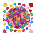 Foam Stickers, 870 PCS 3D Glitter Foam Hearts and Stars Stickers, 7 Colors