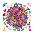 Foam Stickers, 581 PCS 3D Glitter Foam Dinosaur Stickers, 7 Colors