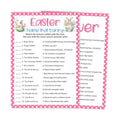Easter Games for Adults and Kids, Easter Bunny Clues Game Cards, Cute Family Feud Trivia Game for Family Friends, Holiday Party Games for Activities Party Decorations Supplies, 5x7 Inch-A04