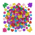 Foam Stickers, 700 PCS Glitter Foam Butterfly Flower Moon Stickers,7 Colors