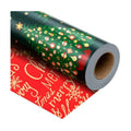 Yarcony Reversible Christmas Wrapping Paper Jumbo Roll,Green Wrapping Paper