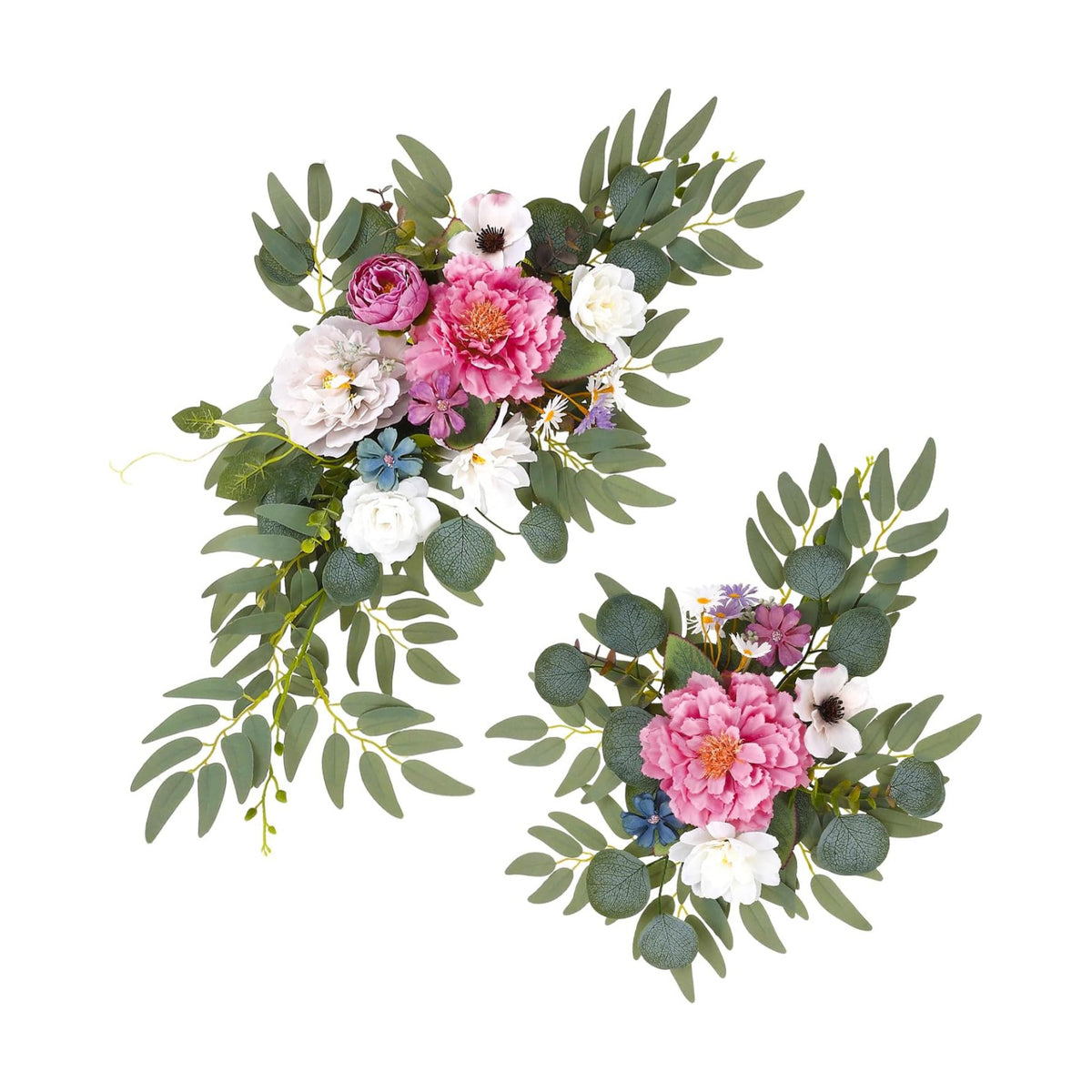 Wedding Arch Decorations 2 Pack, Reusable Artificial Hanging Flowers