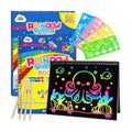 ZMLM Scratch Paper Art-Crafts Gift: 2 Pack Rainbow Notebooks Supplies Toys