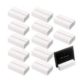 Blosssound 12 Pcs Wood Place Card Holder, White, 3 x 1.6 x 0.8 Inches