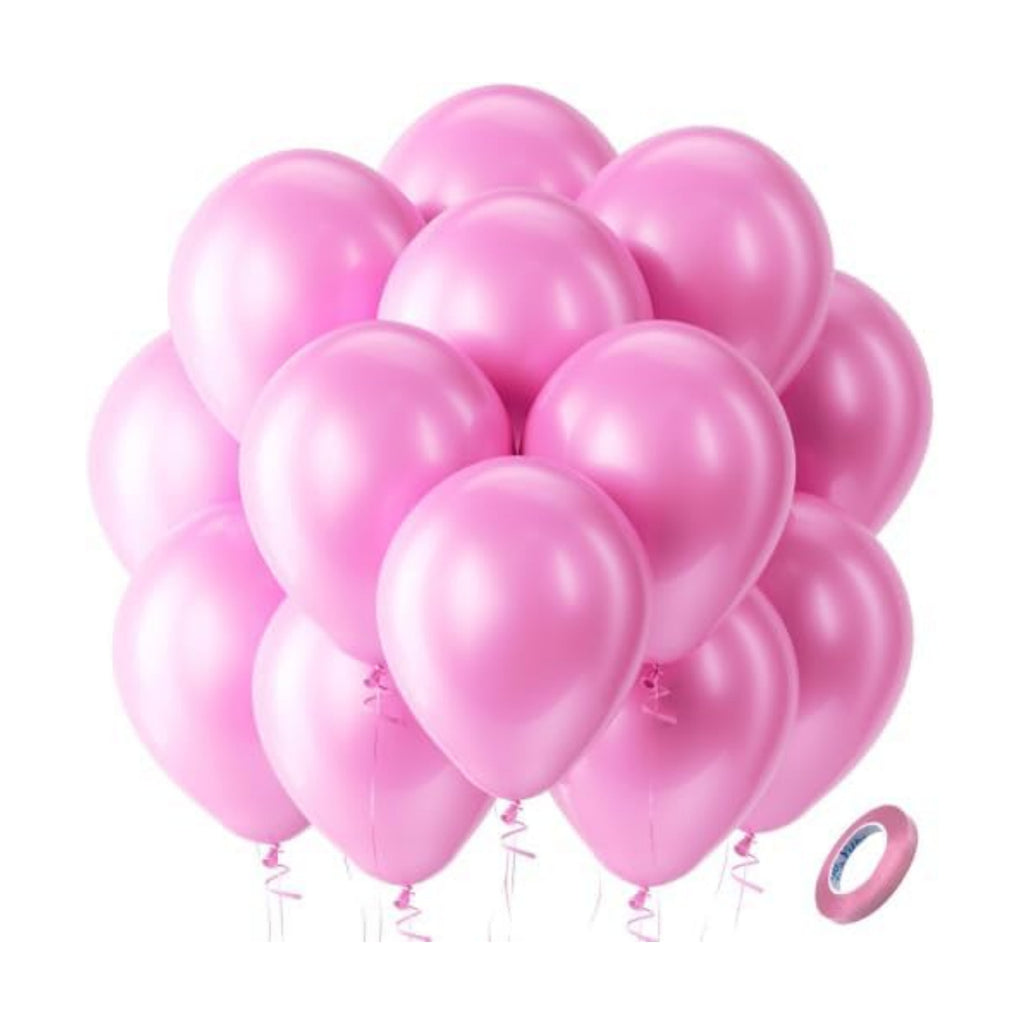 Bezente Pearl Pink Balloons Latex Party Balloons 100 Pack 12 inch