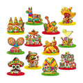 Wesiti 12 Pcs Cinco De Mayo Table Decorations Mexican Fiesta Party Decorations Wooden Cinco De Mayo Centerpiece Signs Taco Maracas Guitar Sombreros Table Topper Tiered Tray Decor for Home Office