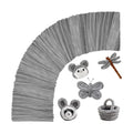 200PCS Gray Pipe Cleaners Craft Bulk,Arts Crafts,Sensory Toys,Chenille Stems Art Supplies for Projects Creative DIY Room Decor,Christmas Decorations,Fidget Toys for Ages 8-13,DIY Cute Grey Animals