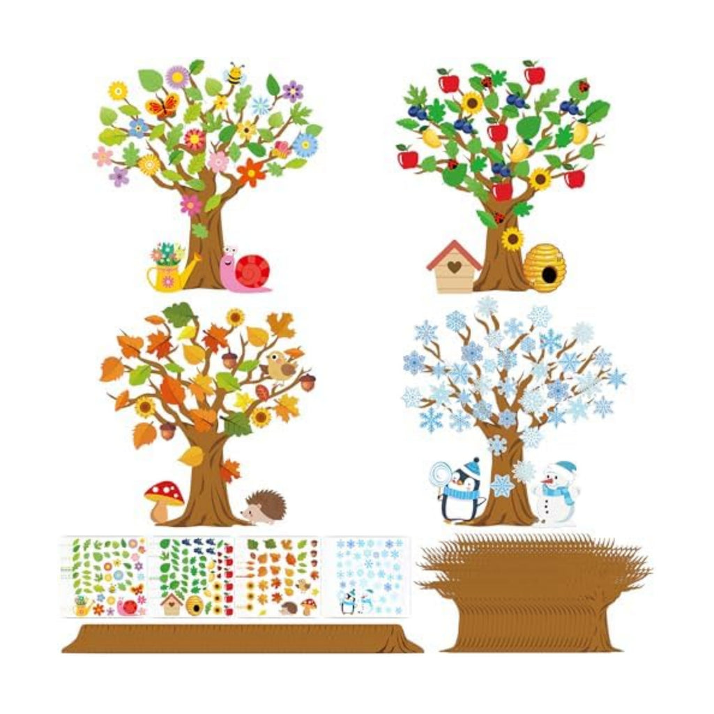 32 Set Seasonal Trees Craft Kits Make Your Own Four Seasons Tree Decoration