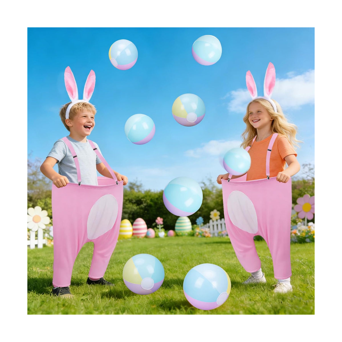 Easter Games for Kids, Funny Bunny Pants Tossing Game, Ages 4–8