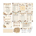 Funnymoom 426 Pcs Baby Shower Games Set Coffee Theme, 8 Activities