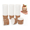 100 Pcs Christmas Paper Baking Cups Gingerbread House Design Disposable