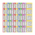 Harloon 500 Sheets Disposable Bingo Game Cards, Fresh Color