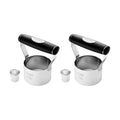 HULISEN 3 inch Biscuit Cutter, Stainless Steel Round Cookies Cutter with Soft Grip Handle, Gift Package (Pack of 2)