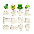 36PCS Wooden St. Patrick's Day Ornaments to Paint Shamrock Cutout Decorations,12 Styles DIY Blank Unfinished Wood Shamrock Cutouts Ornament for Tree Home Crafts Hanging, Hat Beer Gifts Indoor Spring
