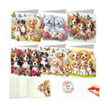DDGYP 6-Pack Diamond Art Painting Greeting Card Kit - 5.9x11.81Inch