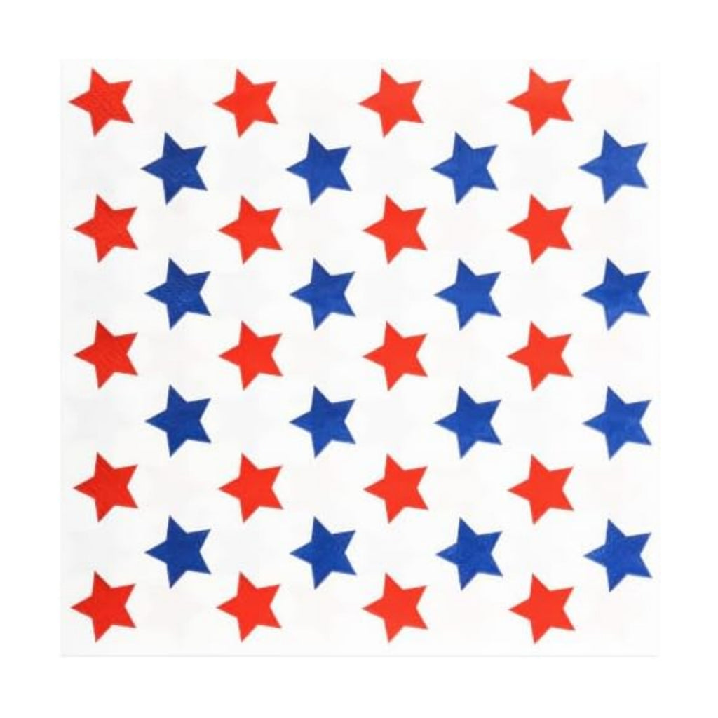 100Pc American Flag Paper Napkins 6.5in Disposable Patriotic Party Napkin