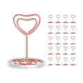 20 Pack Rose Gold Table Number Holders with Stable Base