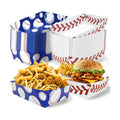 50 Pcs Baseball Party Decorations, Disposable Food Tray, 2 Designs