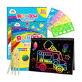 ZMLM Scratch Paper Art-Crafts Gift: 2 Pack Rainbow Notebooks Supplies Toys