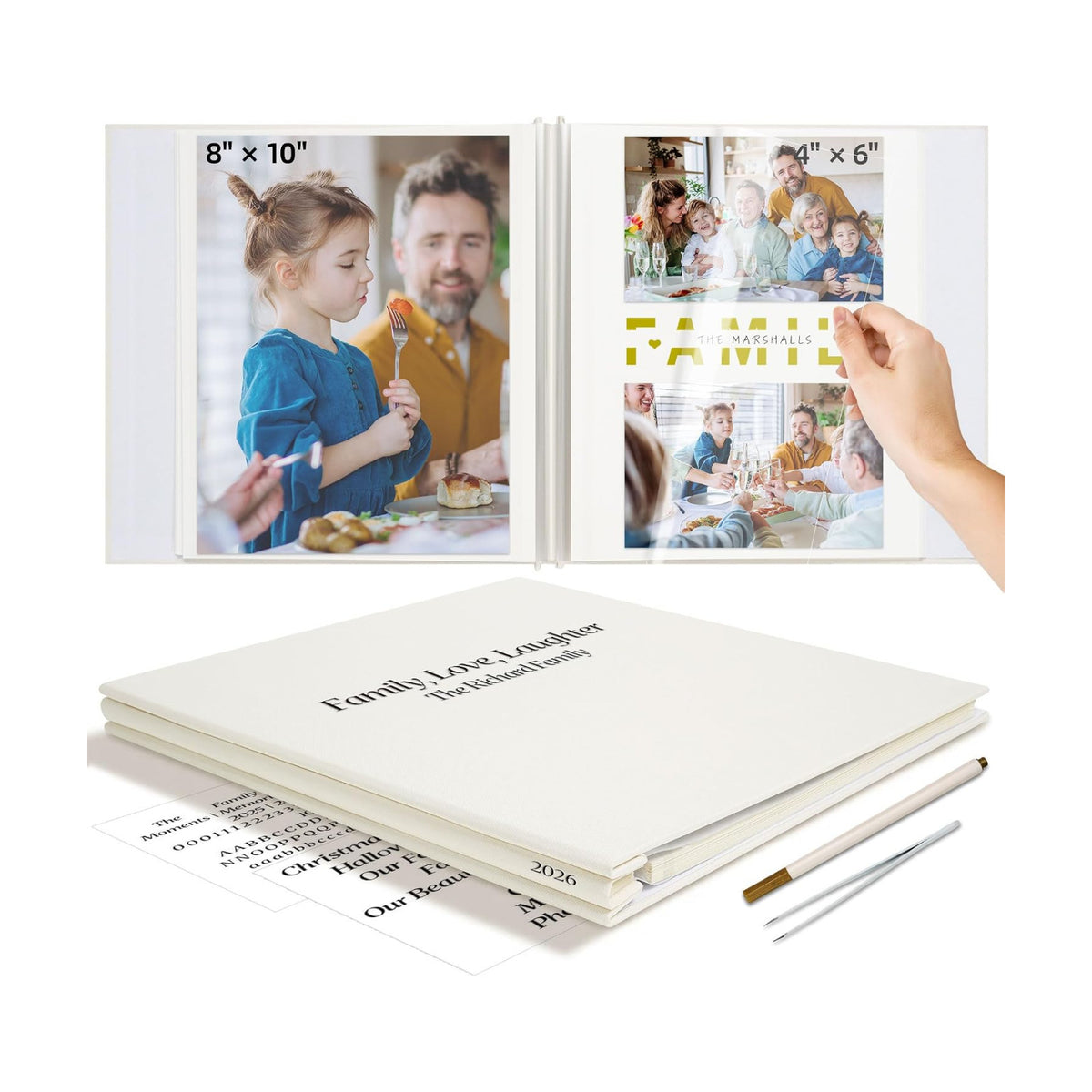 Vienrose Family Self Adhesive Photo Album 11x10.7 40 Pages