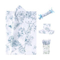 ENFANTRY Floral Tissue Paper, 60pcs Green Floral Tissue Paper for Gift Bags 50x35cm, Gift Wrapping Tissue Paper Bulk for Weddings, Birthdays, Holidays Decor