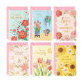 Crtiin 240 Set Mother's Day Cards Bulk 2027 Floral Gold Foil Greeting Cards