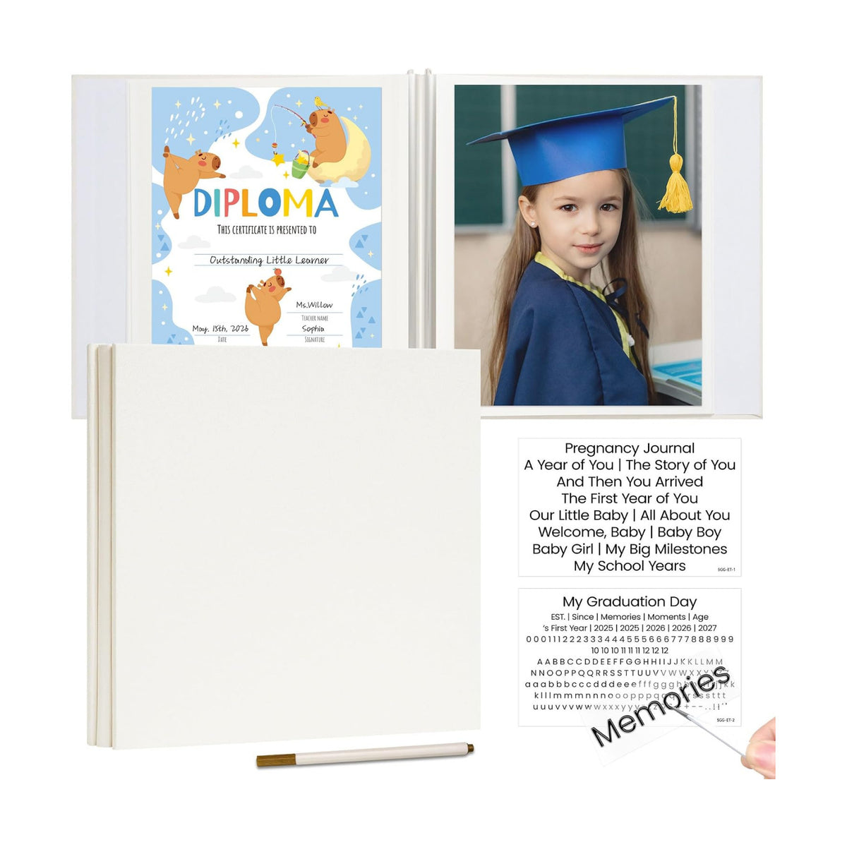 Vienrose Graduation Self Adhesive Photo Album 13.2x12.8 40 Pages